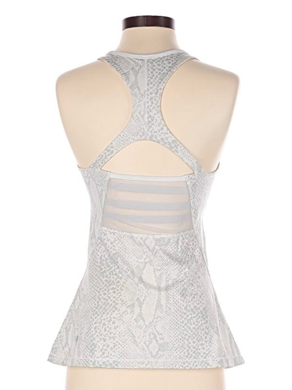 lululemon athletica Light Gray Snake-Print Racerback Tank